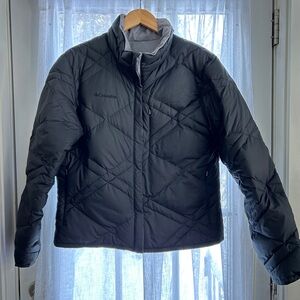 Columbia Black Quilted Jacket Women's L